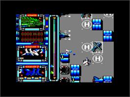 In game image of Ninja Gaiden: Shadow on the Amstrad CPC.