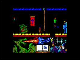 In game image of Nonamed on the Amstrad CPC.