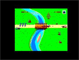 In game image of North & South on the Amstrad CPC.
