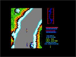 In game image of Perico Delgado Maillot Amarillo on the Amstrad CPC.