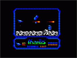 In game image of Phantis on the Amstrad CPC.
