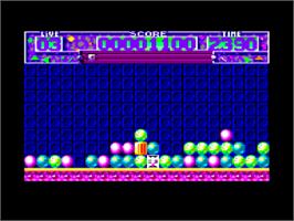 In game image of Pick 'n' Pile on the Amstrad CPC.