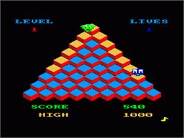 In game image of Pub Darts on the Amstrad CPC.