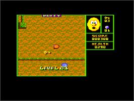 In game image of Puffy's Saga on the Amstrad CPC.