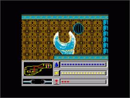 In game image of Rasterscan on the Amstrad CPC.