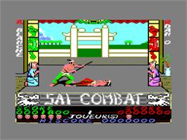 In game image of Sai Combat on the Amstrad CPC.