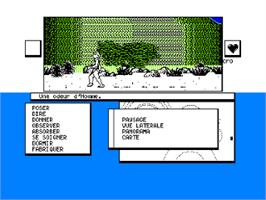 In game image of Sapiens on the Amstrad CPC.