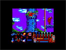 In game image of Satan on the Amstrad CPC.