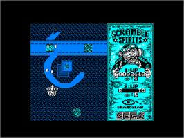 In game image of Scramble Spirits on the Amstrad CPC.