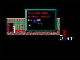 In game image of Seymour Goes to Hollywood on the Amstrad CPC.