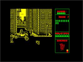 In game image of Sharkey's Moll on the Amstrad CPC.
