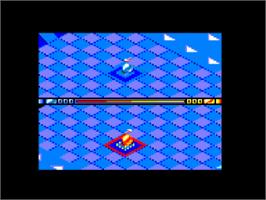 In game image of Sliders on the Amstrad CPC.
