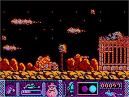 In game image of Sol Negro on the Amstrad CPC.