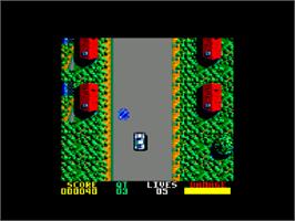 In game image of Spy Who Loved Me on the Amstrad CPC.