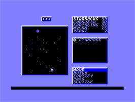 In game image of Star Control on the Amstrad CPC.