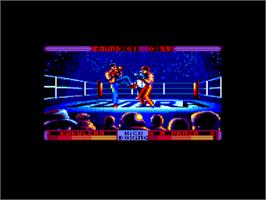 In game image of Star Rank Boxing on the Amstrad CPC.