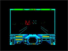 In game image of Starglider on the Amstrad CPC.