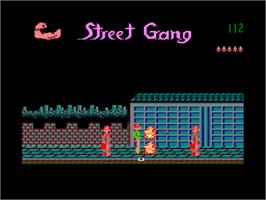 In game image of Street Cat on the Amstrad CPC.