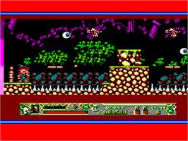 In game image of Super Cauldron on the Amstrad CPC.