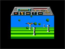 In game image of T-Bird on the Amstrad CPC.