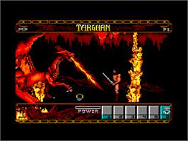 In game image of Targhan on the Amstrad CPC.