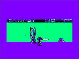In game image of Thunder Burner on the Amstrad CPC.