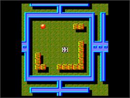 In game image of Titan on the Amstrad CPC.