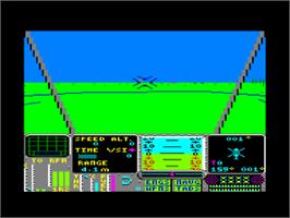 In game image of Tomahawk on the Amstrad CPC.