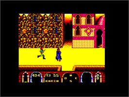 In game image of Tuareg on the Amstrad CPC.
