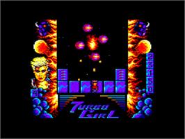 In game image of Turbo Girl on the Amstrad CPC.