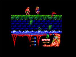 In game image of Ulises on the Amstrad CPC.