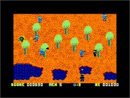 In game image of Who Dares Wins 2 on the Amstrad CPC.