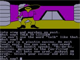 In game image of Worm in Paradise on the Amstrad CPC.