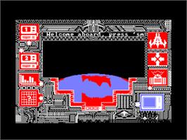 In game image of Xcel on the Amstrad CPC.