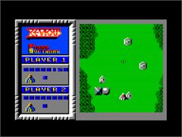 In game image of Xevious on the Amstrad CPC.