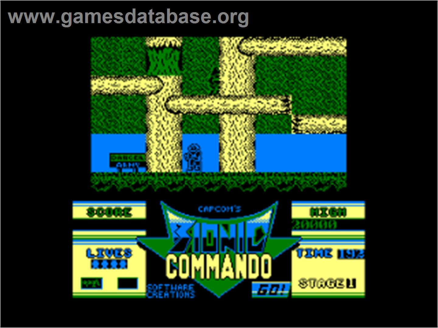 Bionic Commando - Amstrad CPC - Artwork - In Game
