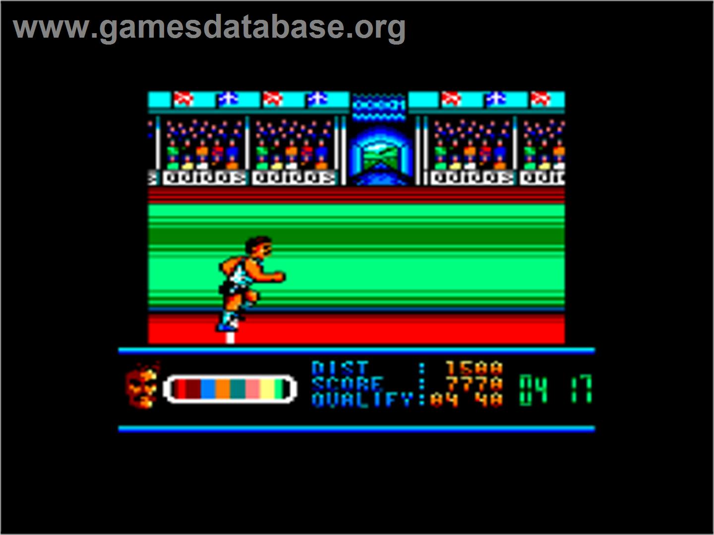 Daley Thompson's Olympic Challenge - Amstrad CPC - Artwork - In Game