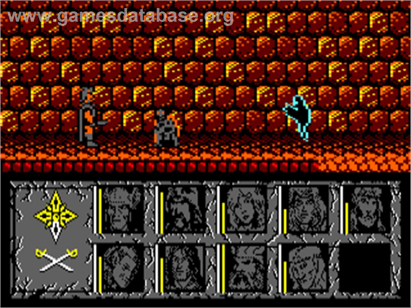Dragons of Flame - Amstrad CPC - Artwork - In Game