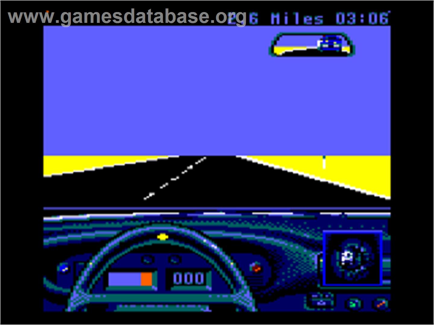 Duel: Test Drive 2 - Amstrad CPC - Artwork - In Game