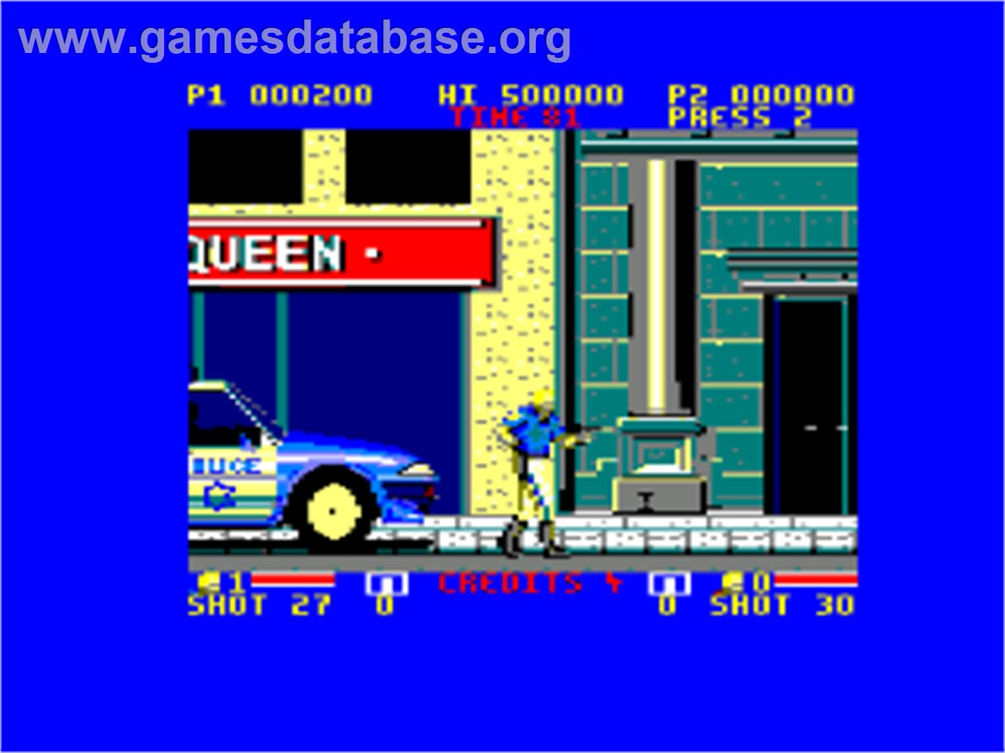 E-SWAT: Cyber Police - Amstrad CPC - Artwork - In Game