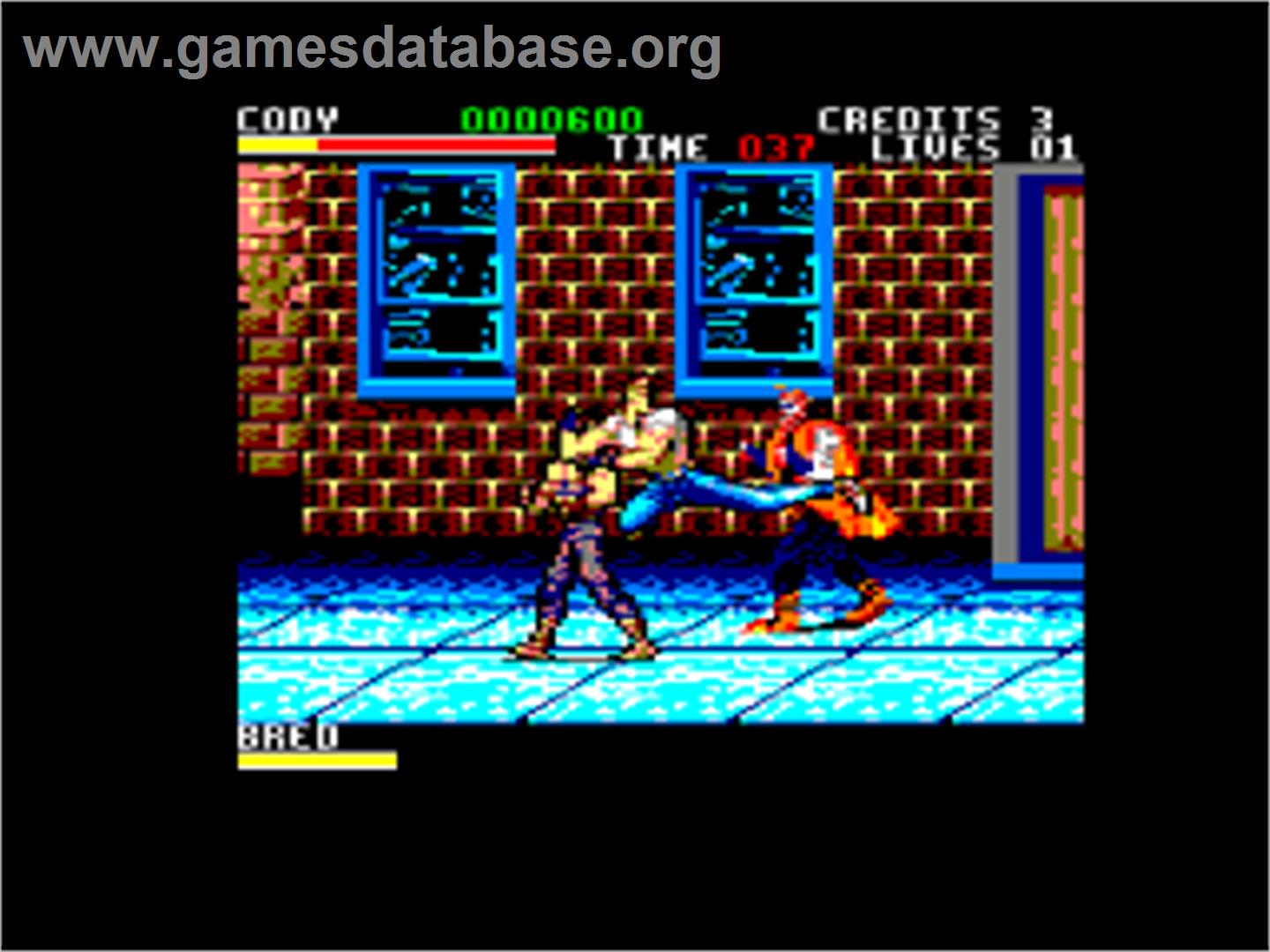 Final Fight - Amstrad CPC - Artwork - In Game