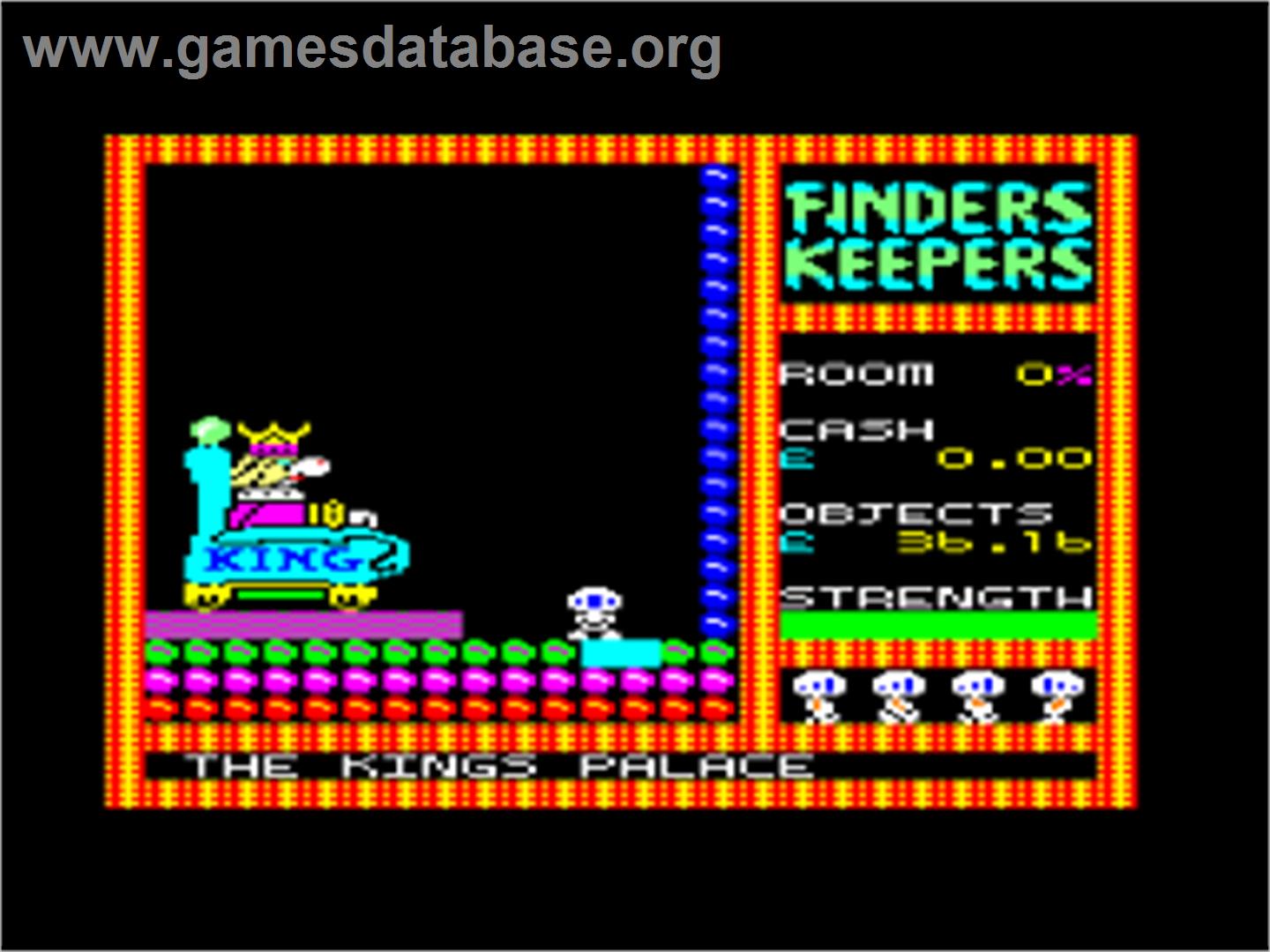 Finders Keepers - Amstrad CPC - Artwork - In Game
