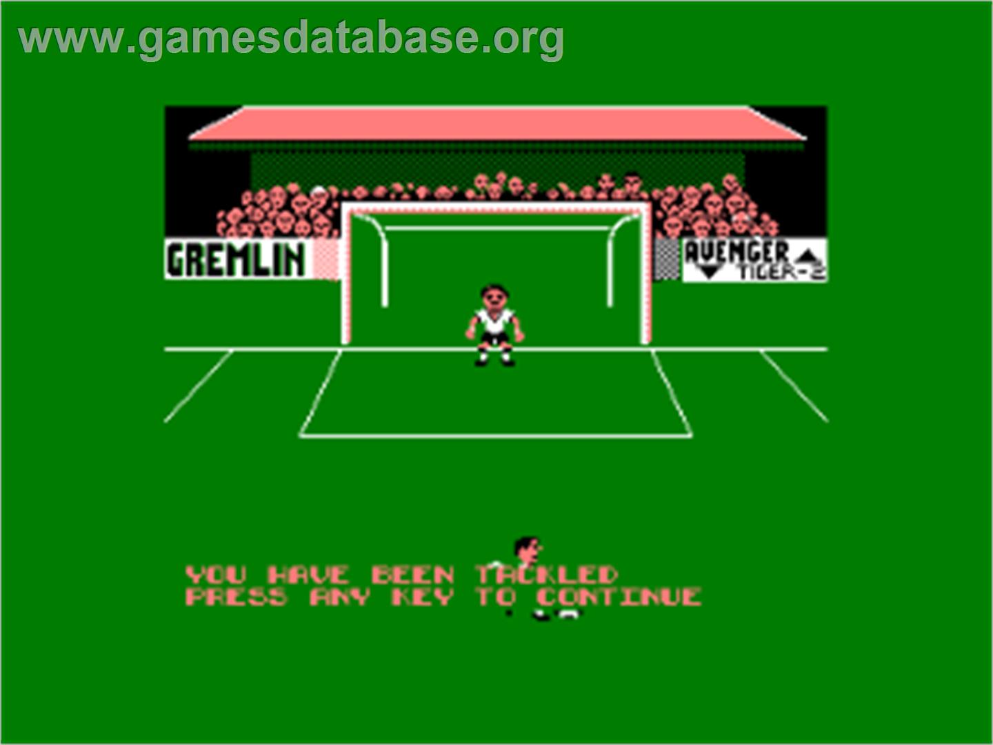 Footballer of the Year - Amstrad CPC - Artwork - In Game
