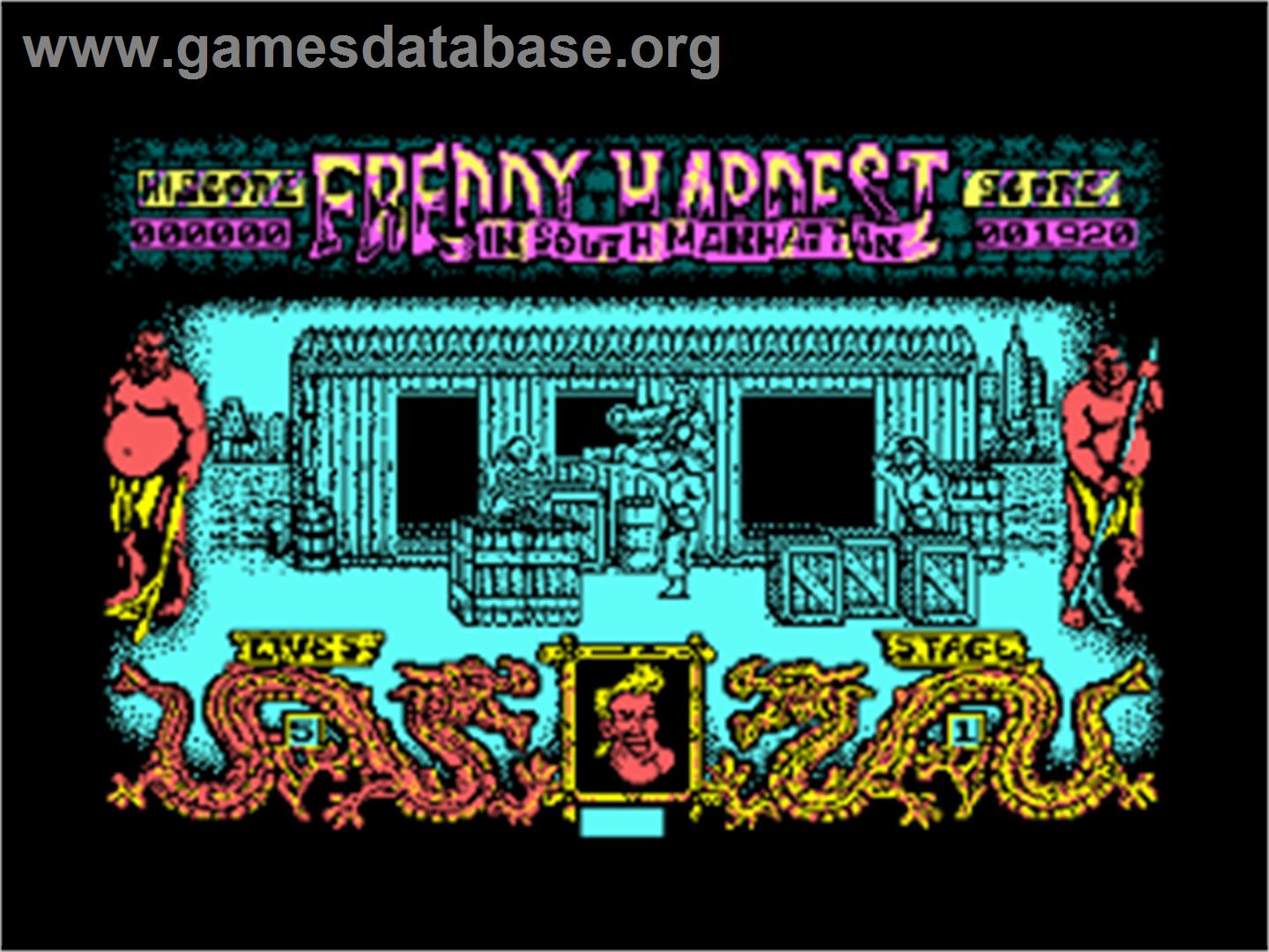 Freddy Hardest in South Manhattan - Amstrad CPC - Artwork - In Game