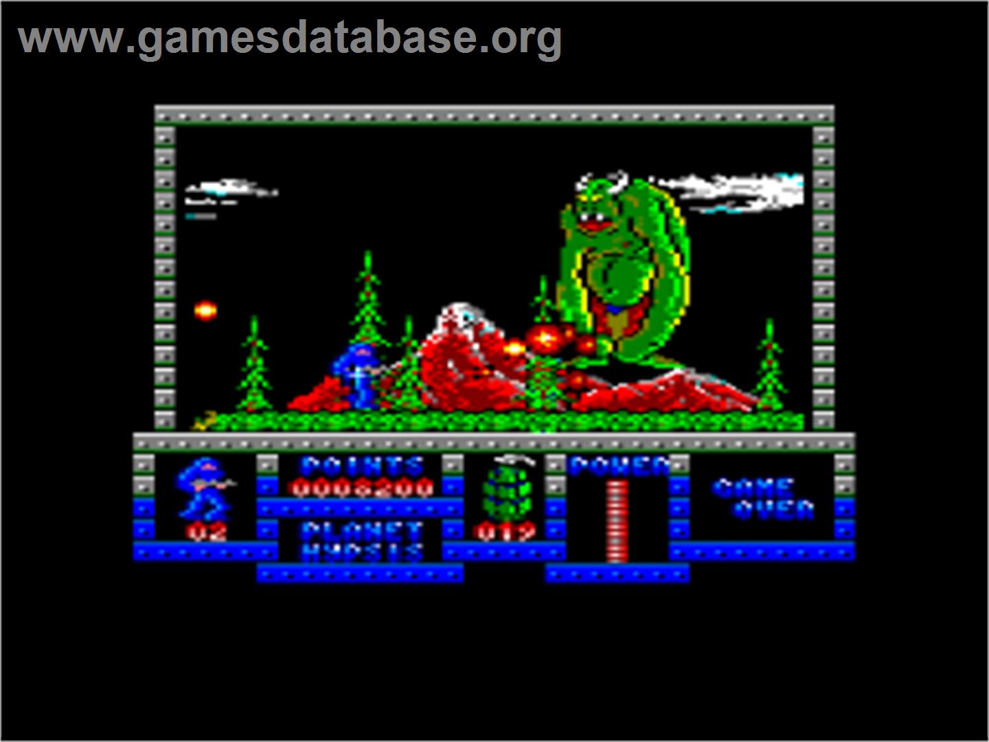Game Over - Amstrad CPC - Artwork - In Game
