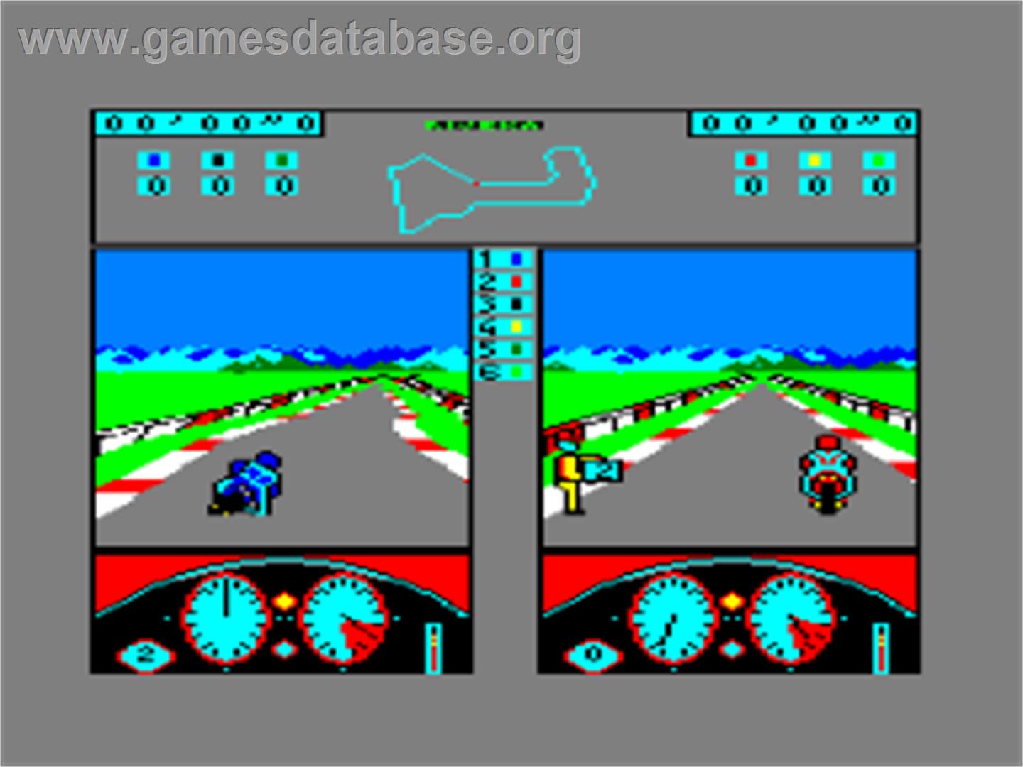 Grand Prix 500 cc - Amstrad CPC - Artwork - In Game