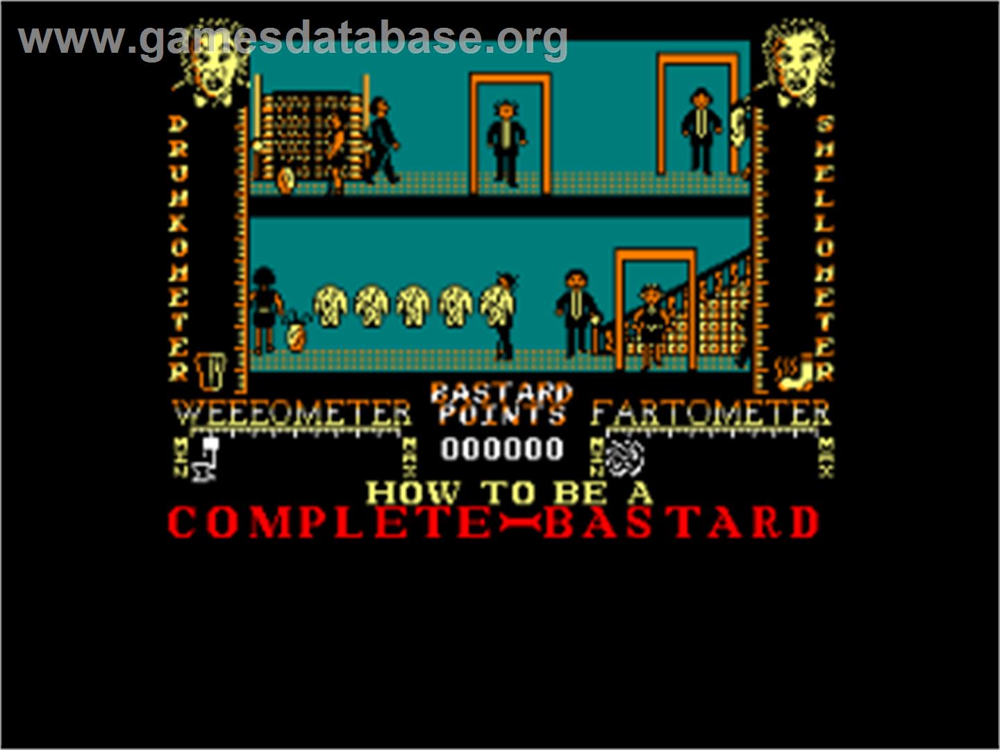 How to be a Complete Bastard - Amstrad CPC - Artwork - In Game