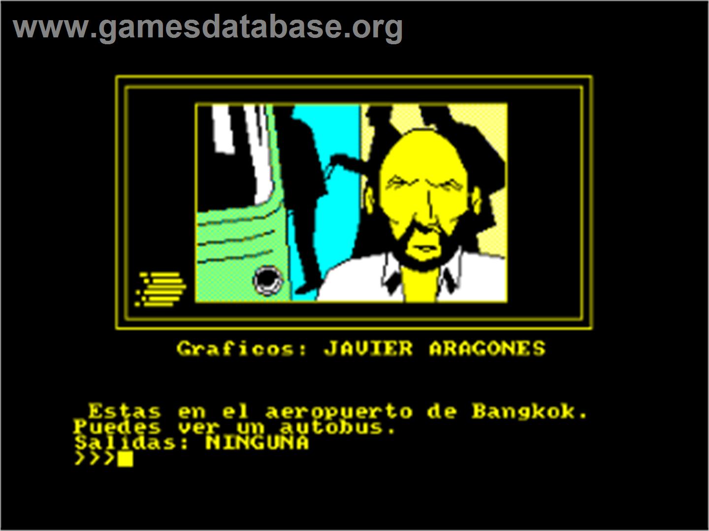 Los Pájaros de Bangkok - Amstrad CPC - Artwork - In Game