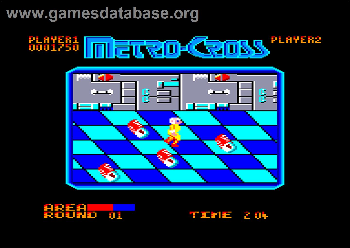 Metro-Cross - Amstrad CPC - Artwork - In Game
