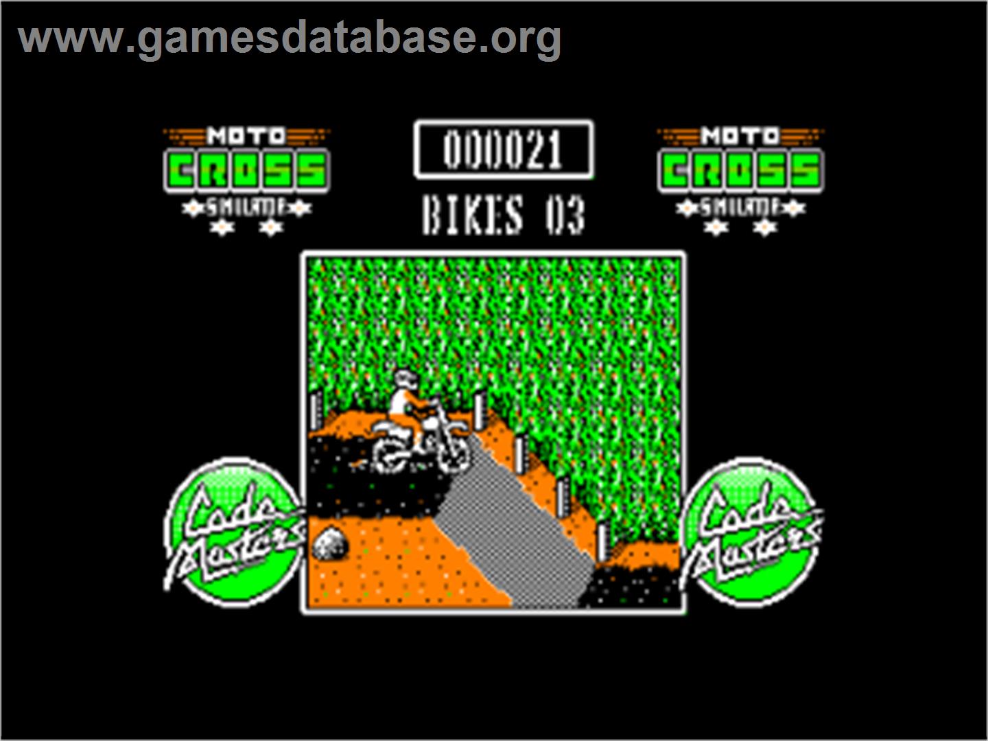Moto X Simulator - Amstrad CPC - Artwork - In Game